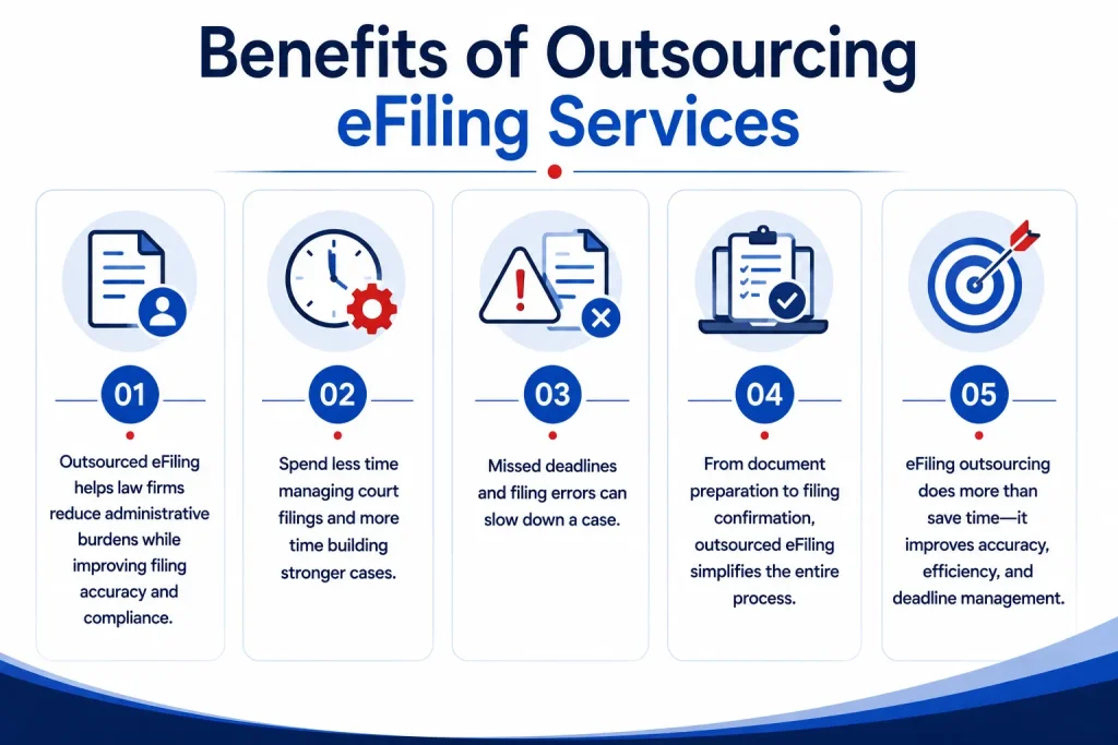 benefits of outsourcing eFiling services for law firms